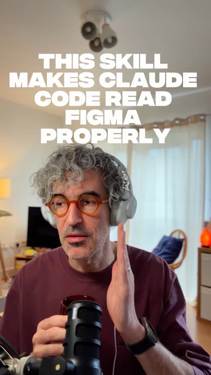 This skill makes Claude Code read Figma properly.